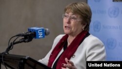 UN High Commissioner for Human Rights Michelle Bachelet